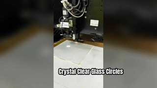 2mm 초투명 유리 레이저 컷 원형