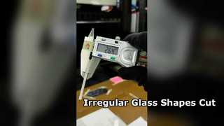 불규칙한 모양을 위한 3mm 사파이어 유리 레이저 절단