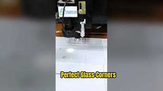 2mm 울트라 화이트 유리 레이저 절단 둥근 사각형 모서리