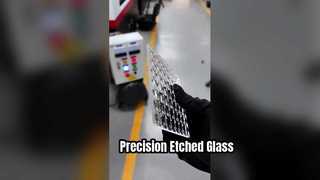 4mm 울트라 화이트 에칭 유리 레이저 컷 사각형