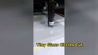 초투명 유리에서 1mm 작은 원을 일괄 절단