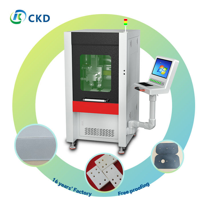 Advanced Ceramic Laser Cutting Machine Laser Minimum Spot 40um ±0.01mm Accuracy